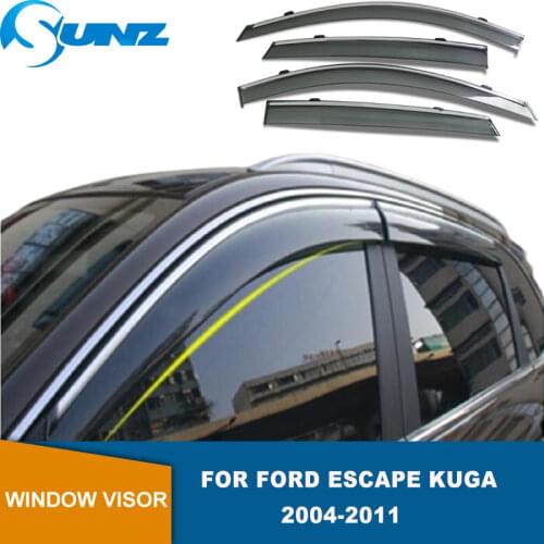 Side Window Visor For Ford Kuga Escape 2004 2005 2006 2007 2008 2009 2010 2011 Weather Shield Sun Rain Guards SUNZ