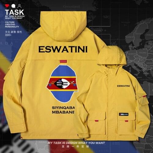 Kingdom of Swaziland weSwatini Swazi SWZ SZ men jacket hooded map nation flag coat chaquetas hombre new mens clothes autumn