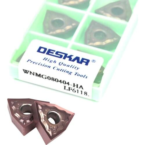 10pcs WNMG080404 WNMG080408 MQ MA MM HS MS HA JMS LF6118 Carbide CNC lathe turning insert External turning tools Cutting inserts