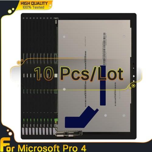 10 Pcs/Lot 12.3'' LCD For Microsoft Surface Pro 4 1724 LCD Display Touch Screen Digitizer Assembly Replacement Parts With Board