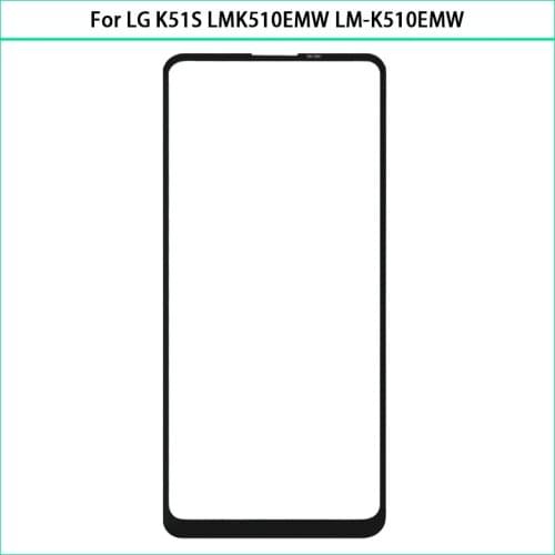 10Pcs New For LG K51S LMK510EMW LM-K510EMW LM-K510 Touch Screen LCD Front Outer Glass Lens Touch Glass Panel With OCA Replace