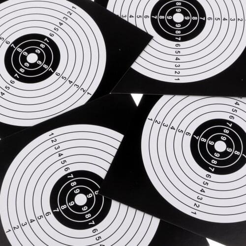100x Adhesive Reactive Paper Targets for Shooting Practice