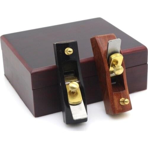 European style 2PC Mini Woodworking Ebony Acid wood Hand Planer DIY Carpenter Tools With Gift Box Packaging Woodworking Tools