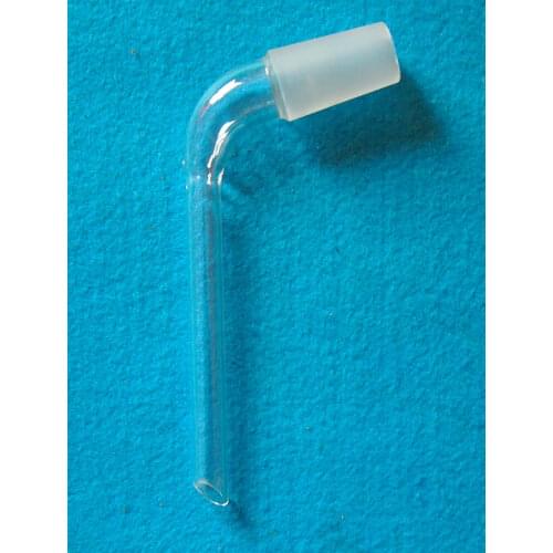 24/40,Distilling Glass Adapter,105 Degree Bent,Male Joint,Lab Chemical Glassware