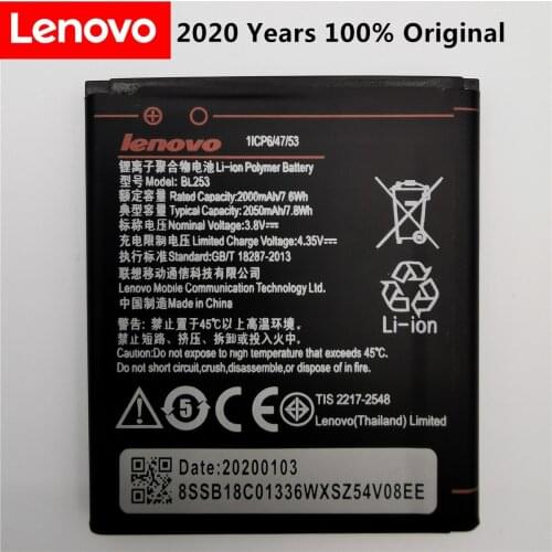 3.8V 2000mAh BL253 For Lenovo A2800D A3800D A3600D A2580 A2860 A2010 For Lenovo Vibe A 4.0" A1000 A1000m Battery