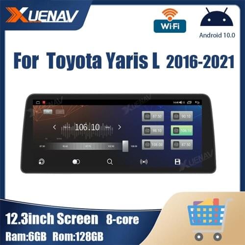 128G Android Car radio For TOYOTA Yaris L 2016 2017 2018 2019 2020 2021 Car Multimedia Radio Player GPS Navigation 2 din