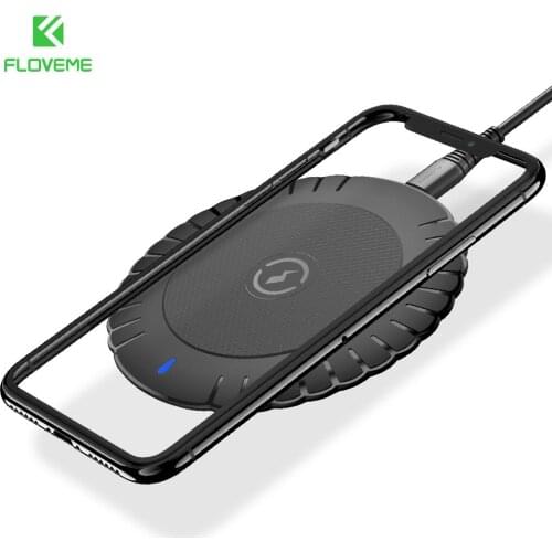 FLOVEME Qi Wireless Charger 10W Fast Wireless Charging Pad Usb Phone Charger For iPhone 8 11 Pro XS Max XR For Samsung S10 S9 S8