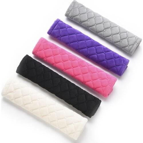 2pcs Car Seat Belt Covers Soft Velvet Car Shoulder Pad for Adults Youth Kids - Car Truck SUV Airplane Carmera Backpack Straps