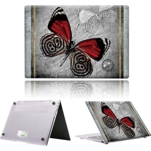Dark Butterfly PVC Laptop Case For Huawei MateBook 13/13 AMD Ryzen/14/D14/D15/X 2020/X Pro/Pro 16.1/Honor MagicBook 14/15