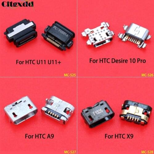 Cltgxdd 1PCS Micro Mini USB Jack Socket Connector V8 Charging Port For HTC U11 / U11+ / A9 / X9 USB Type-C For HTC Desire 10 Pro