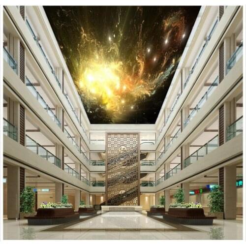 Wallpaper mural 3d Fantasy sky ceiling light 3d murals wallpaper for living room Home Decoration Non woven wallpaper