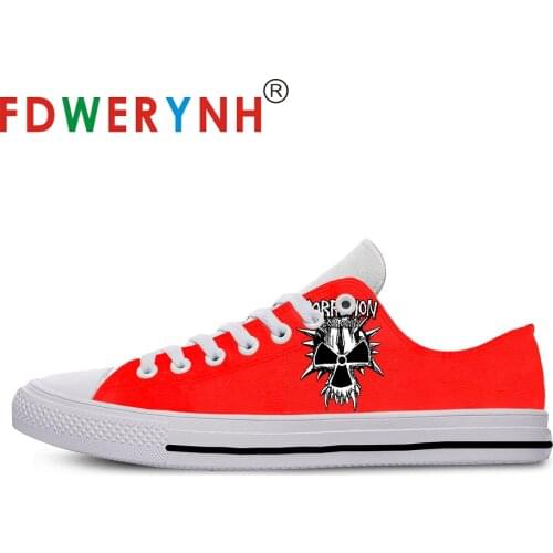 Corrosion of Conformity Band Most Influential Metal Bands of All Time Mens Low-top Casual Shoes 3D Pattern Logo Men Shoes