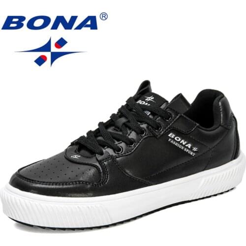 BONA 2021 New Designers Casual Shoes Men Comfortable Platform Sneakers Man Outdoor Leisure Footwear Mansculino Zapatillas Hombre