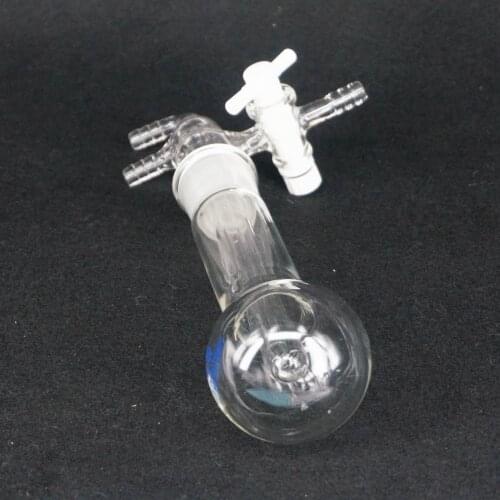 50ml Laboratory Glass Micro sublimator sublimation flask with PTFE Stopcock