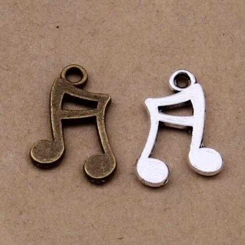 Hot 100pcs Vintage Note Charm Jewelry Making For Necklace/Bracelet/bags/apparel/key Chain Fashion DIY Jewelry Accessories