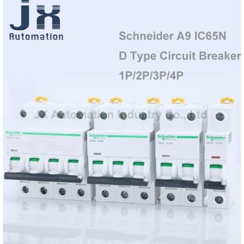 Schneider Miniature Circuit Breaker IC65N D Type 1P / 2P / 3P / 4P A9F1934A 6A 10A 16A 20A 25A 32A 40A 50A 63A