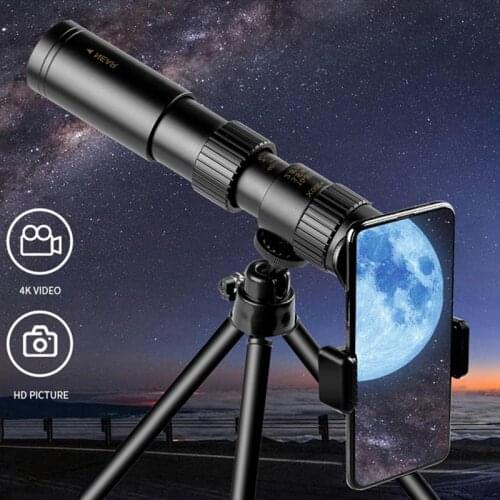 10-300x40mm Monocular Telescope Super Zoom Monocular Quality Eyepiece Portable Binoculars Hunting Lll Night Vision Scope Camping