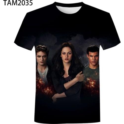 Twilight 2021 New Funny T-Shirt Mens Womens 3D Printing T-Shirt Casual Summer Short Sleeve Top Boys Girls Street T-Shirt