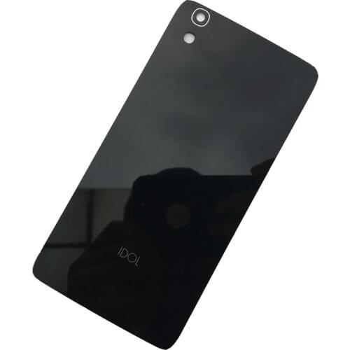 For Alcatel One Touch Idol 4 6055 OT6055 6055K 6055B 6055Y New Glass Rear Housing Battery Cover Back Case Housing With Logo