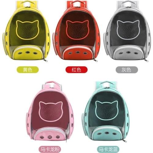 New Portable Breathable Space Capsule Astronaut Travel Dog Cat Carrier Bag Transparent Outdoor Small Cat Carrier Pet Backpack