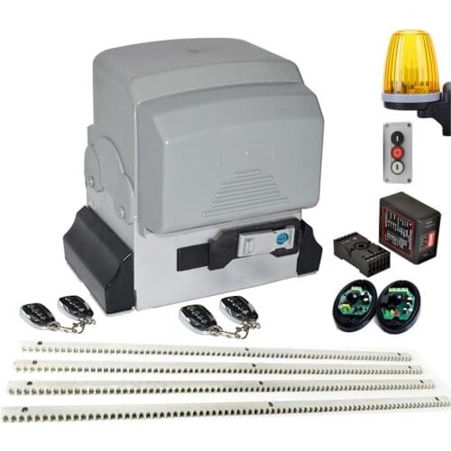 Heavy Duty 2500kg 1000W Automatic Sliding Gate Opener Drive with Steel Rack Electric Remote Control Sliding Door Motor Actuator