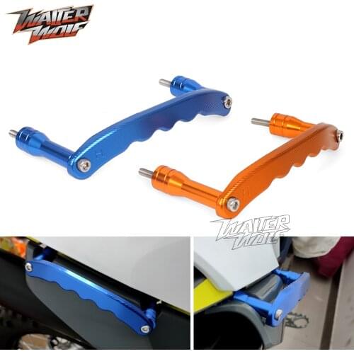 New Rear Grab Handrail Handle For Husqvarna FE TE TC FC 250 300 350 450 2018-2021 Motorcycle Accessories Pit MotorBike CNC