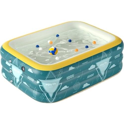 Folding Portable Swimming Pool Inflatable Children Inflatable Swimming Pool Whirlpool Kids Albercas Grandes Home Pool BE50WC