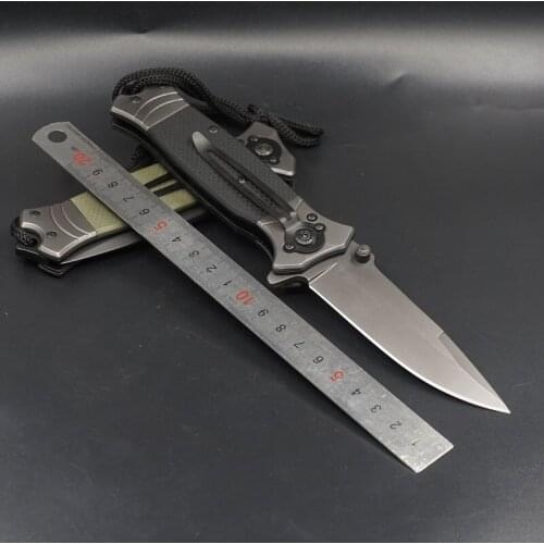 Folding Tactical Knife Pocket Combat Camping Knife G10 Handle Hunting Survival Knives Outdoor Multitool EDC Self-defense Tools