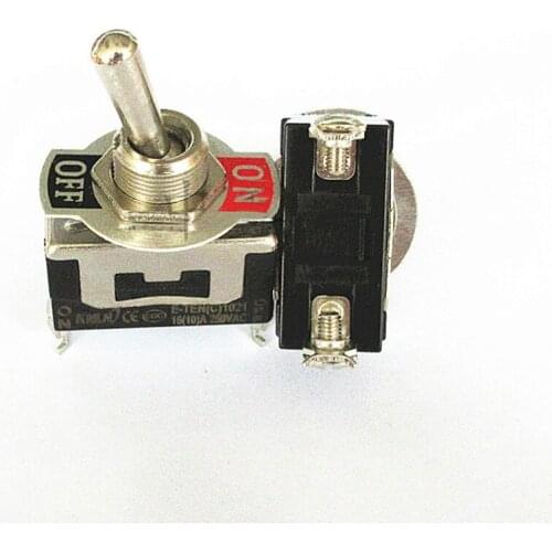 Heavy Duty 2Pin 2 Terminal 10A 16A AC 250V ON/OFF Rocker Toggle Switch E-TEN1021 G25 Drop Ship Aperture 12MM