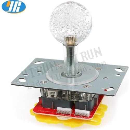 10pcs High Quality 12V illuminated LED joystick Colorful flashing lights Joystick Arcader 5PIN joystick For Fishing machine