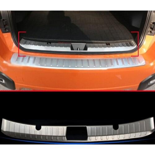 Stainless Steel Interior Inner Rear Bumper Sill Protector Trim For Subaru XV 2011-2015