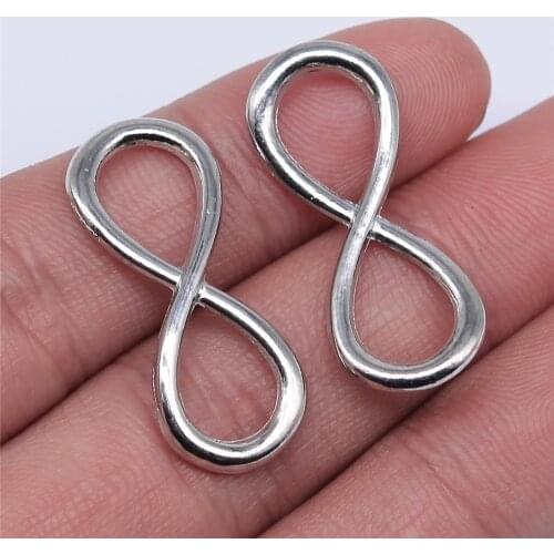 WYSIWYG 5pcs 13x31mm Charms Infinite Symbol Rose Gold Color Alloy DIY Jewelry Making Accessories