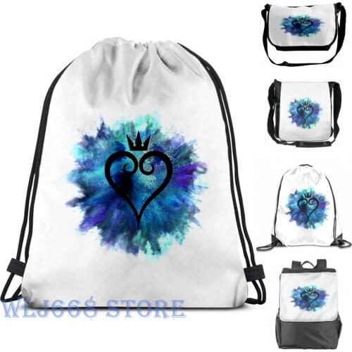 Funny graphic print shoulder Bags women Kingdom Hearts (7) Single shoulder backpack travel for men Gym Bag