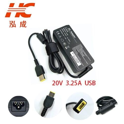 20V 3.25A 65W AC Laptop Power Adapter Charger For Lenov o X1 Carbon E431 E531 S431 T440s T440 X230s X240 X240s New Model