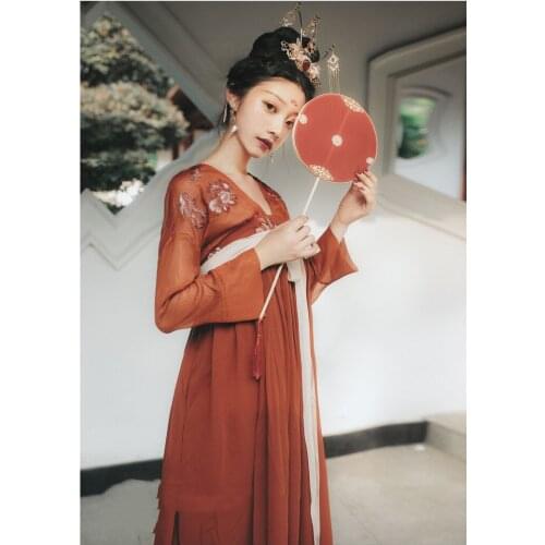 New summer retro style flower embroidered long-section Han element improved dress+Cardigan three pieces suit for women