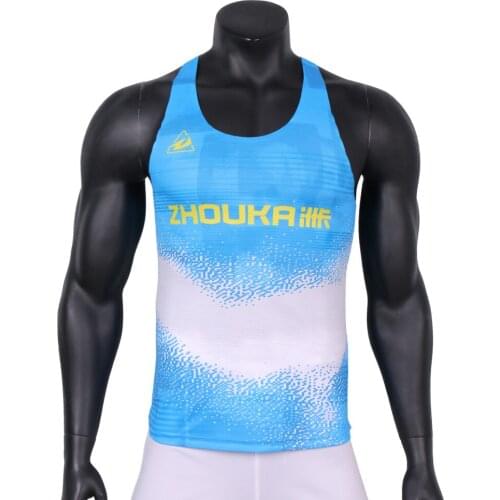 Zhouka new products sports vest men quick dry breathable football vest sportswear basketball vest