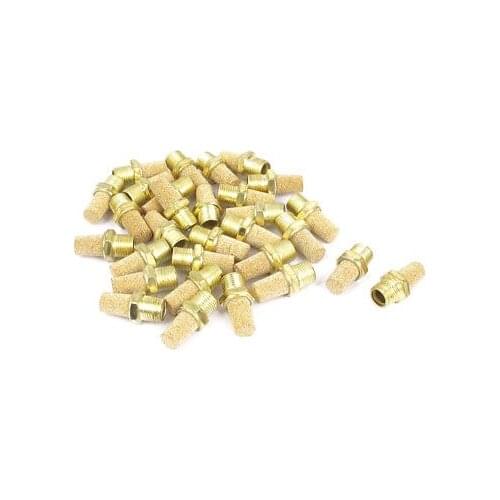 1/8BSP Thread Brass Pneumatic Air Exhaust Breather Muffler Filter 30pcs