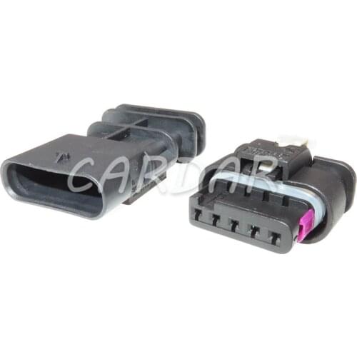 1 Set 5 Pin 1-1718806-1 / 4F0 973 705 Automotive Electric Connector Waterproof Air Flow Meter Sensor Plug For VW Audi