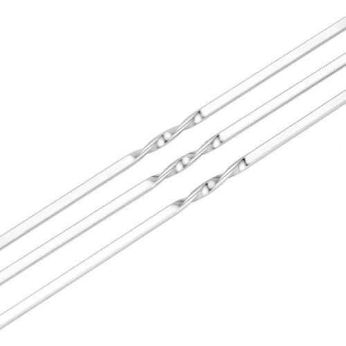 1Pcs Outdoor Picnic Barbecue Prod Stainless Steel BBQ Skewers Grill BBQ Meat Brochette Kebab Skewers Roasting Needles Tool