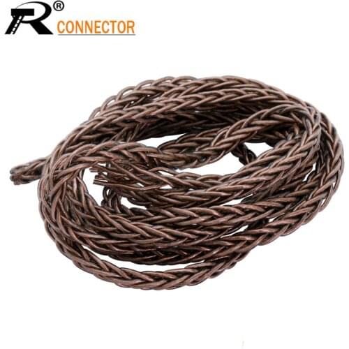 1pc 1.2M 8 Core DIY Earphone Upgrade Cable Enthusiasts Jack MMCX Earphone Pin Plug cable For Shure ED5 SE535 7colors available