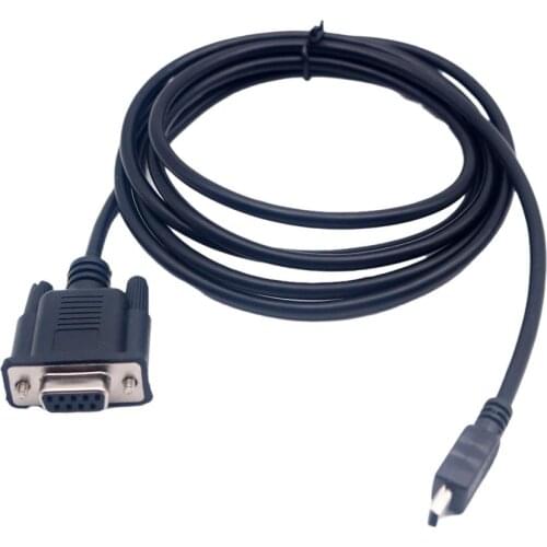 10pcs 6FT Mini USB 2.0 Male to RS232 DB9 9 Pin Female Adapter Entension Lead Cable 6Ft