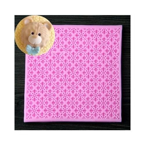 100*100mm Silicone Lace Mat Wedding Cake Decoration Silicone Lace Mold Cake Mould Kitchen Accessories Fondant Cake Tools FM648