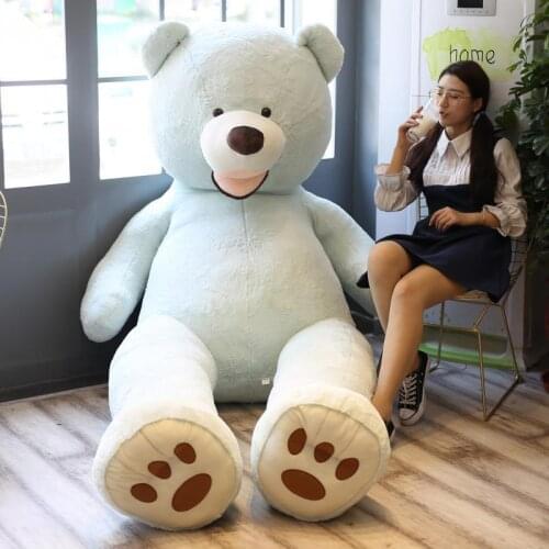 100-260cm America Giant Teddy Bear Plush Toys Soft Teddy Bear Outer Skin Coat Popular Birthday&Valentines Gifts Girls Kids Toy