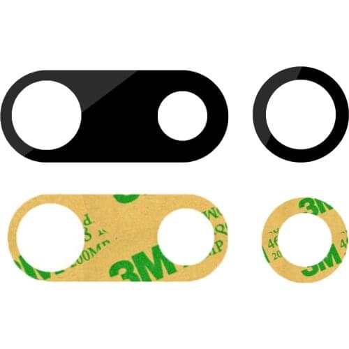 2PCS/lot For iPhone 6 6s 6 Plus 7 8 8 Plus X Back Camera Lens Rear Camera Glass Lens With sticker