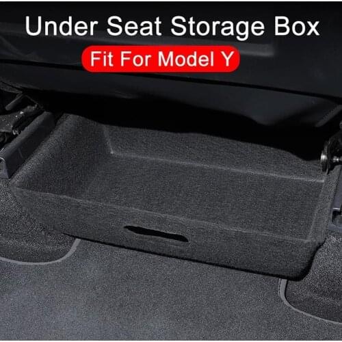 38*23.3*10cm For The Storage Box Under The Model Y Seat To Store The Interior Decoration Accessories In The Car