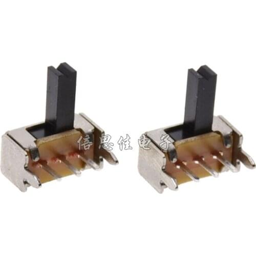 50pcs/Toggle switch SK12D07 horizontal Small Toggle switch Bracket 3 Pin 2 files SK12D07VG4