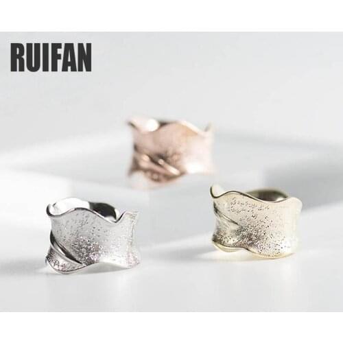 925 Silver 3 Color Wide Open Ring for Women Female Finger Rings Trendy Jewelry Accessories Rose Gold Color YRI066