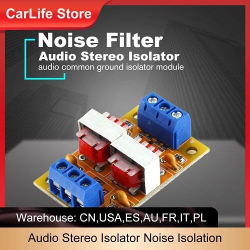 Audio Stereo Isolator Acoustic Noise Isolation Eliminate Current Interference Filter Eliminator Ground Loop Suppressor