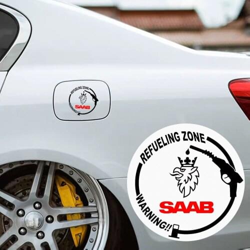 Pcs Car Sticker Pull Fuel Tank Car Decal Reflective Vinyl Sticker Auto Decorate Car Exterior Accessories for Saab 9-3 9-5 900