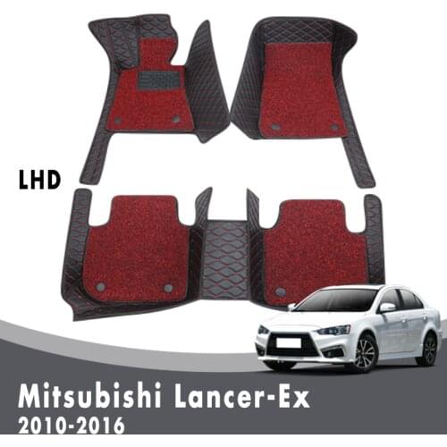 Double Layer Wire Loop Carpets For Mitsubishi Lancer-Ex 2016 2015 2014 2013 2012 2011 2010 Car Floor Mats Accessories Parts Rugs